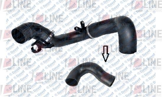 LINE L331301180 Turbo Hortumu Ducato Iii - Jumper - Boxer 2.2 Jtd {Plastik Boru Haric Ok Ile Gosterilen Buyuk Hortum}